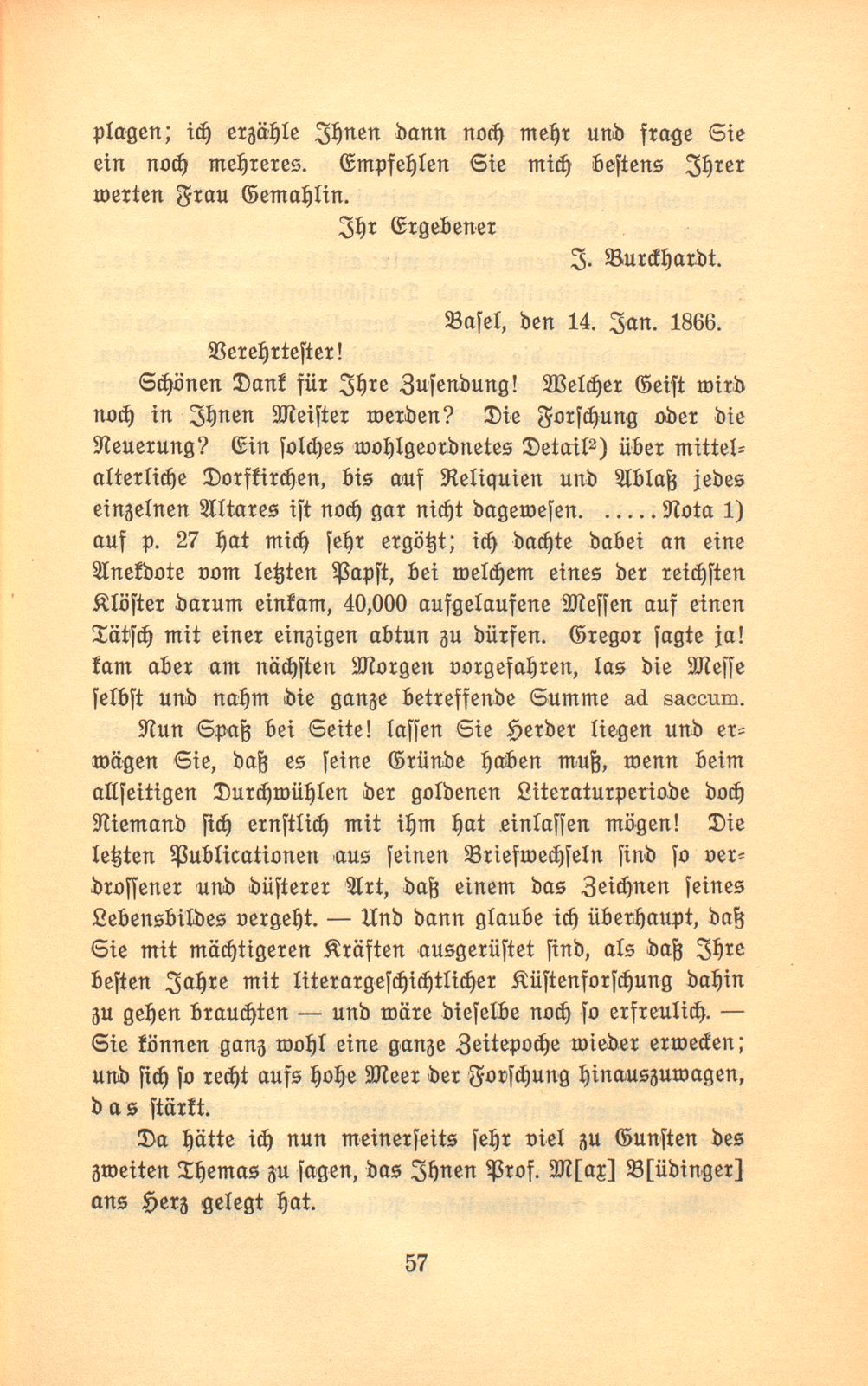 Briefe Jakob Burckhardts an Salomon Vögelin – Seite 15