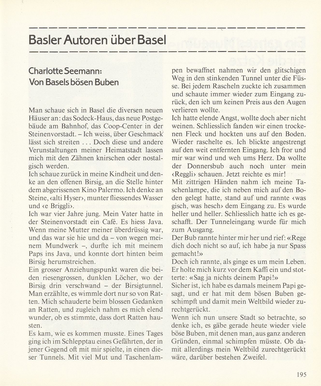 Von Basels bösen Buben – Seite 1