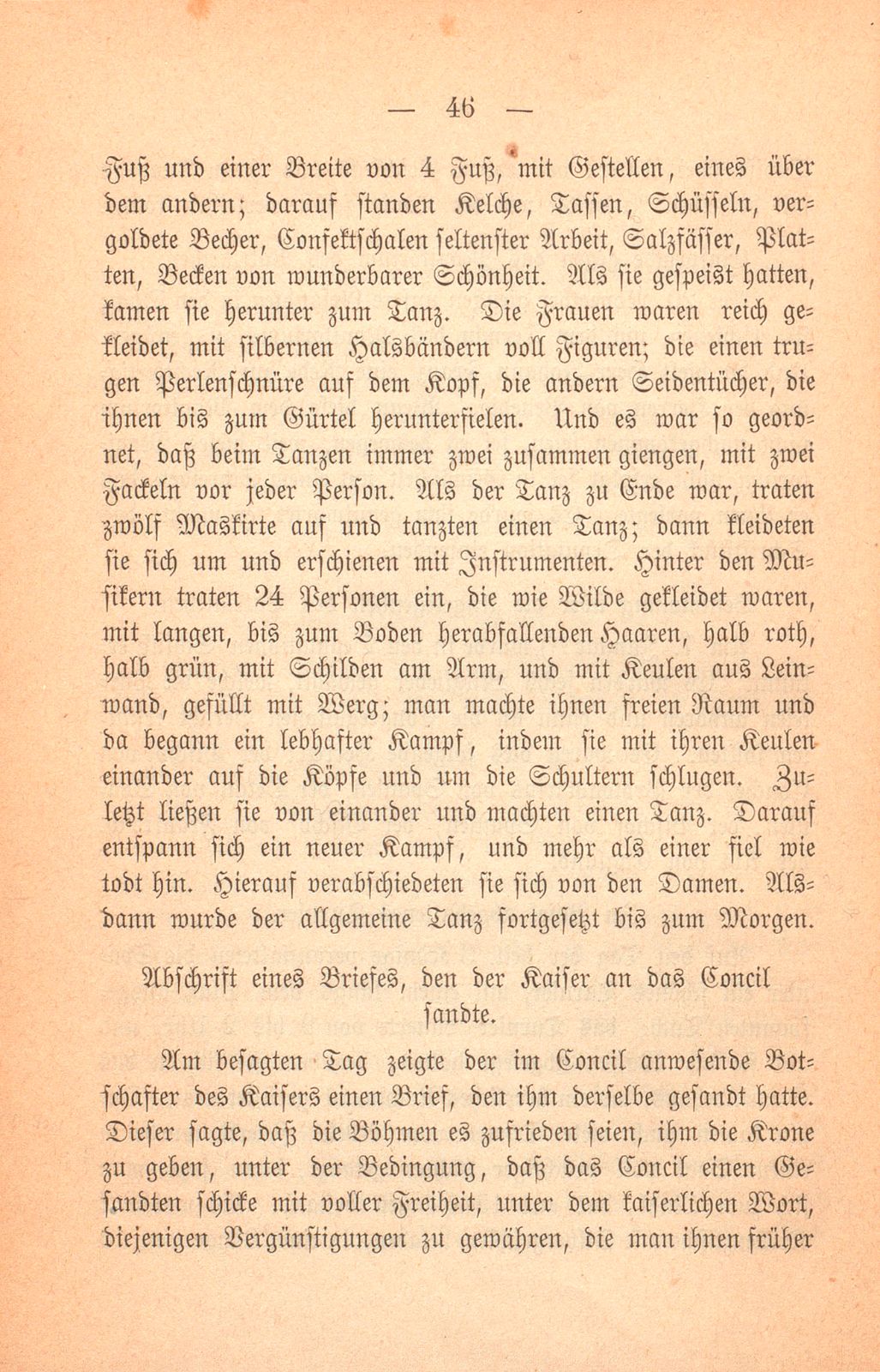 Andrea Gattaro von Padua, Tagebuch der Venetianischen Gesandten beim Concil zu Basel. (1433-1435.) – Seite 46