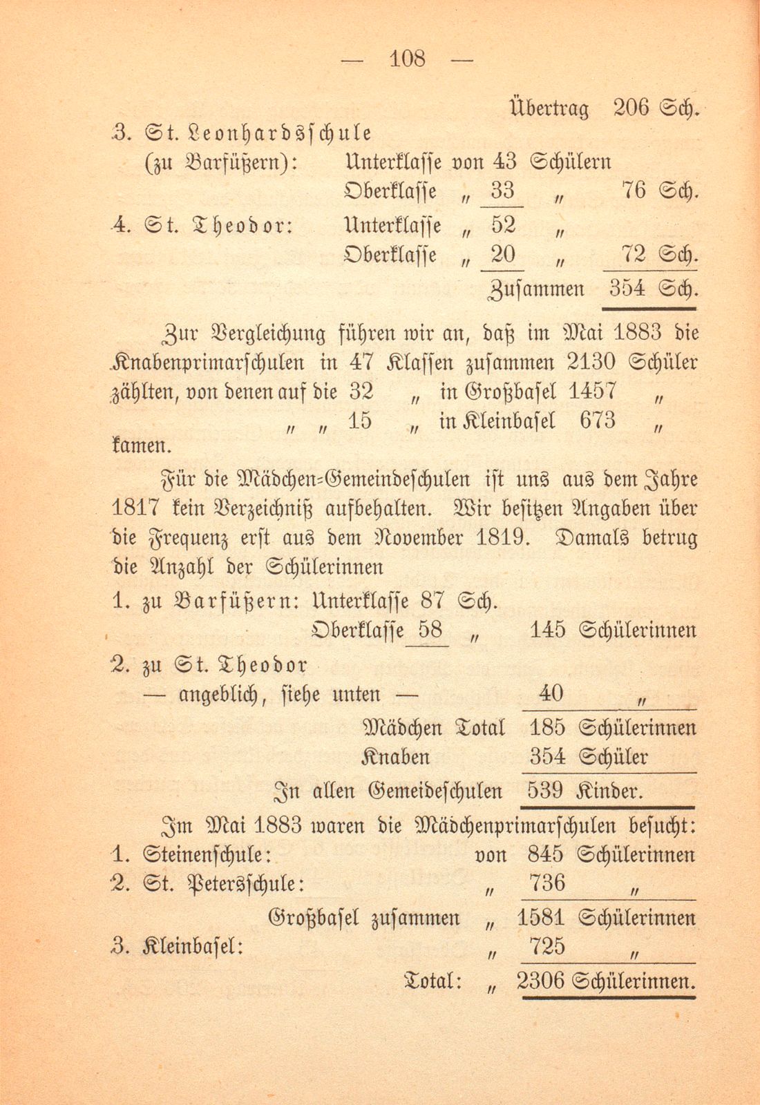 Die Gemeindeschulen der Stadt Basel in den Jahren 1817-1822 – Seite 5