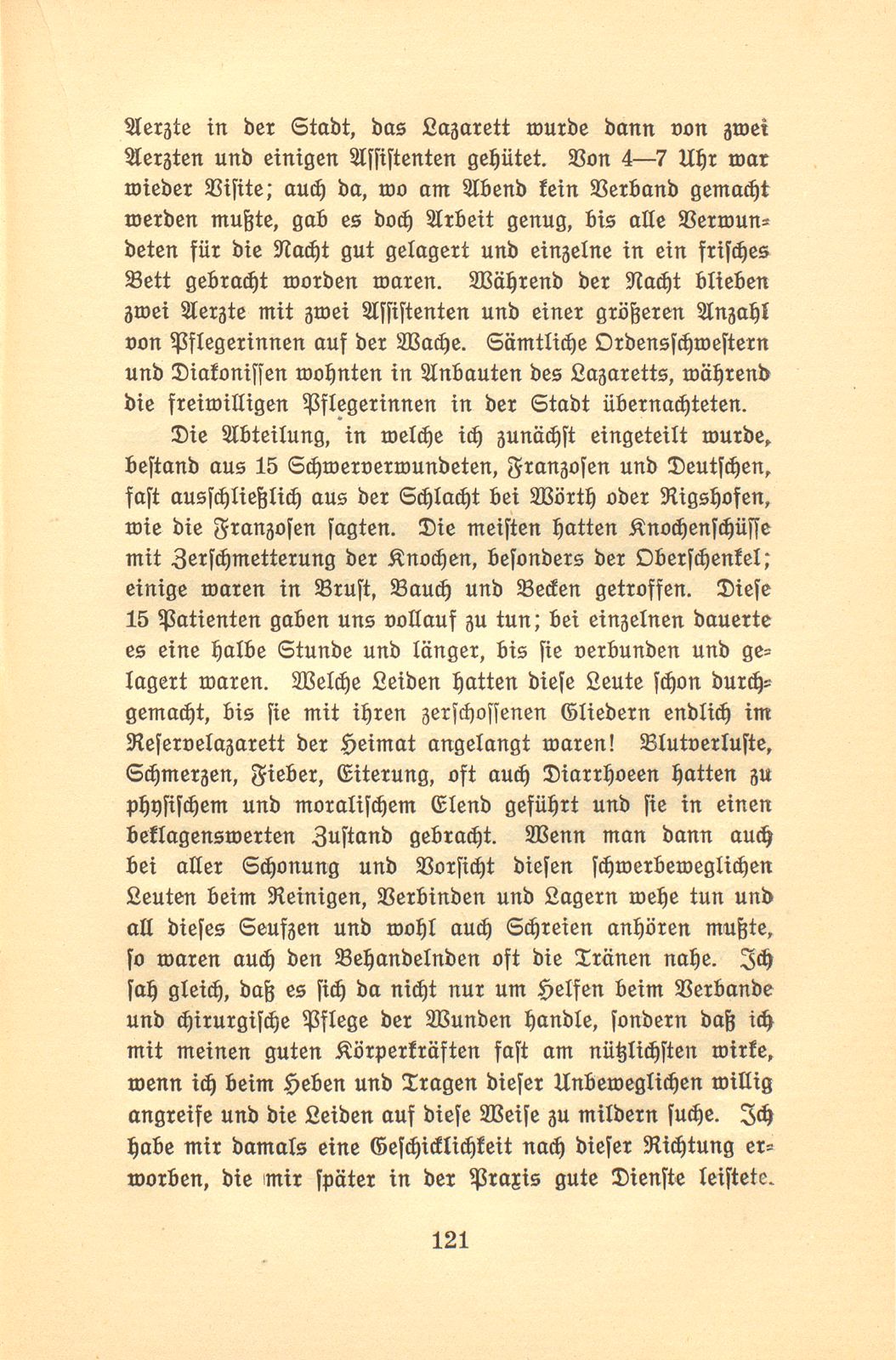 Lazaretterinnerungen aus dem Kriege 1870/71 – Seite 11