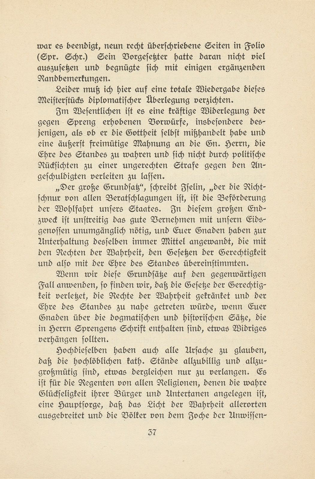 Das Sprengische Geschäft, ein Religionshandel im alten Basel – Seite 13