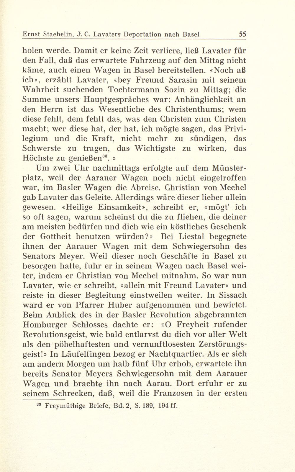 Johann Caspar Lavaters Deportation nach Basel im Jahre 1799 – Seite 25