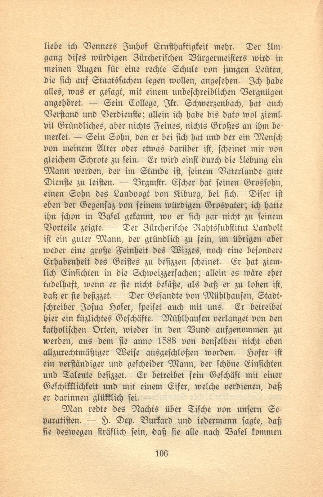 Isaak Iselins Reisetagebuch 1754 – Seite 11