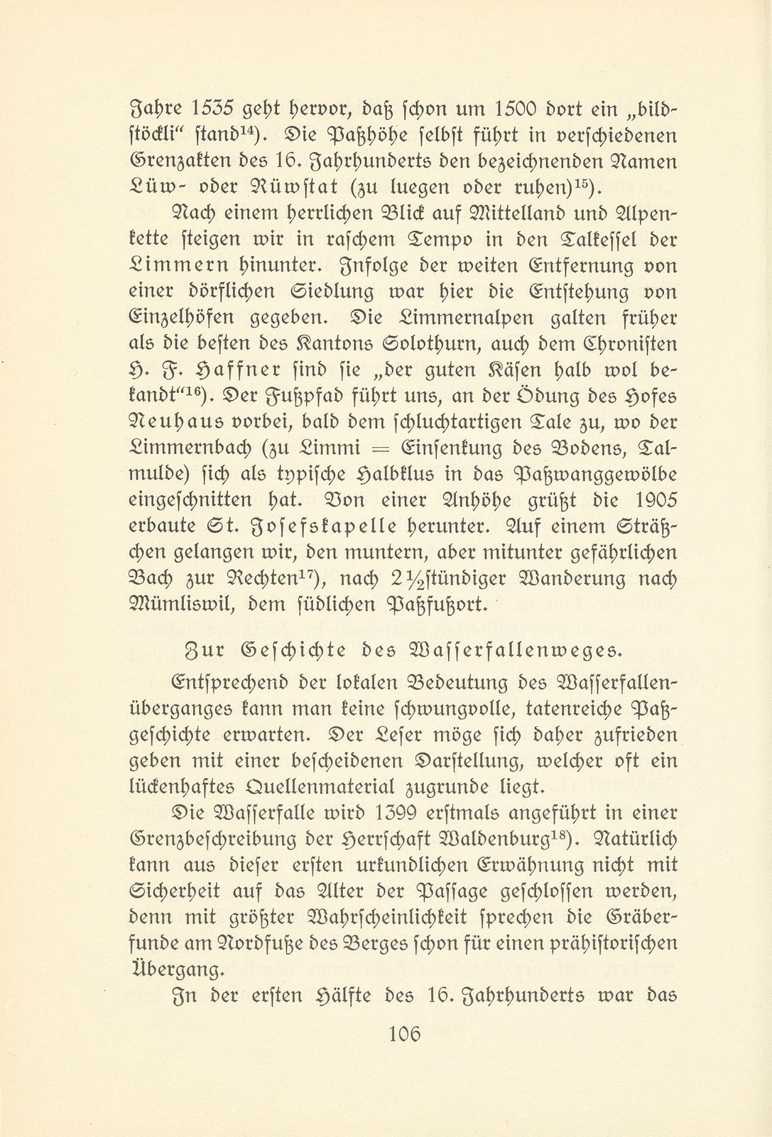 Der Wasserfallenweg, ein vergessener Juraübergang – Seite 10