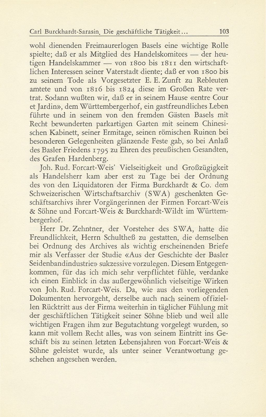 Die geschäftliche Tätigkeit von Johann Rudolf Forcart-Weis 1749-1834 – Seite 2