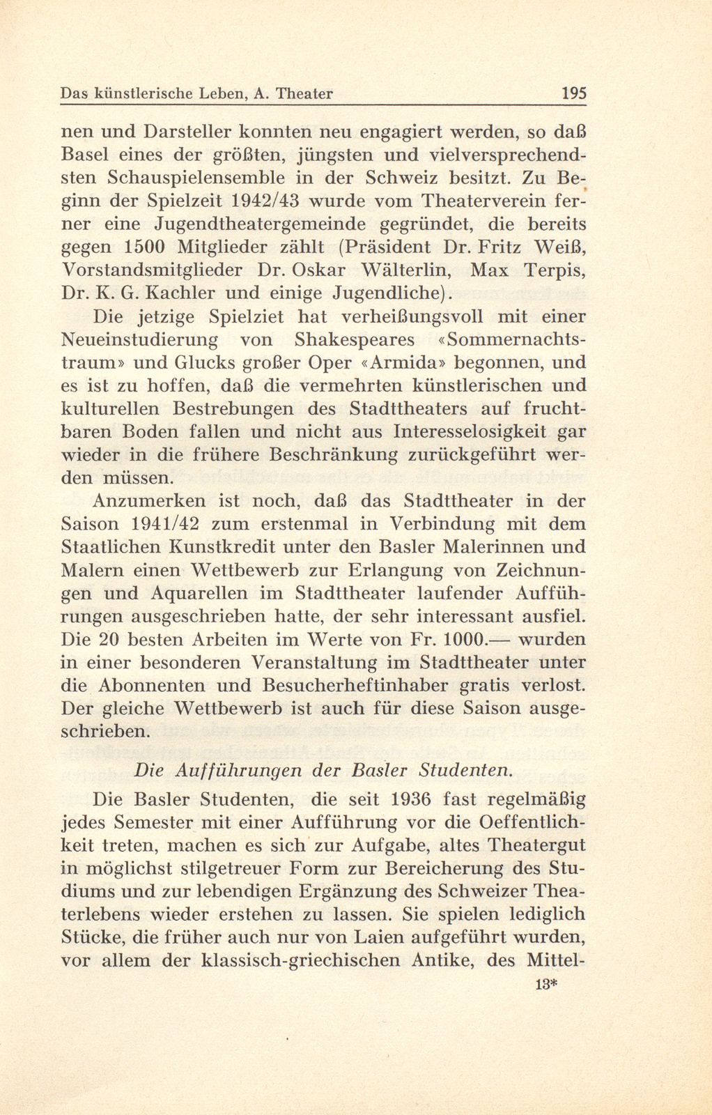 Das künstlerische Leben in Basel vom 1. Oktober 1941 bis 30. September 1942 – Seite 6