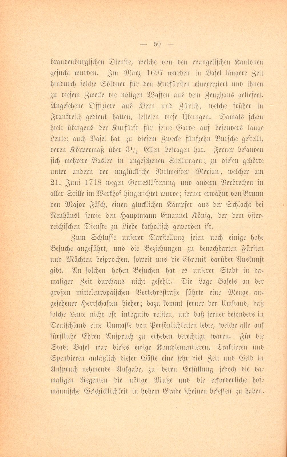 Mitteilungen aus einer Basler Chronik des beginnenden XVIII. Jahrhunderts [Sam. v. Brunn] – Seite 30