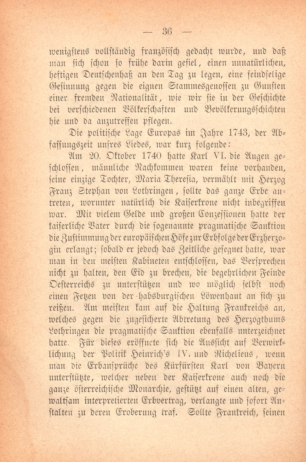 Ein politisches Gedicht aus dem Elsass vom Jahre 1743 – Seite 2