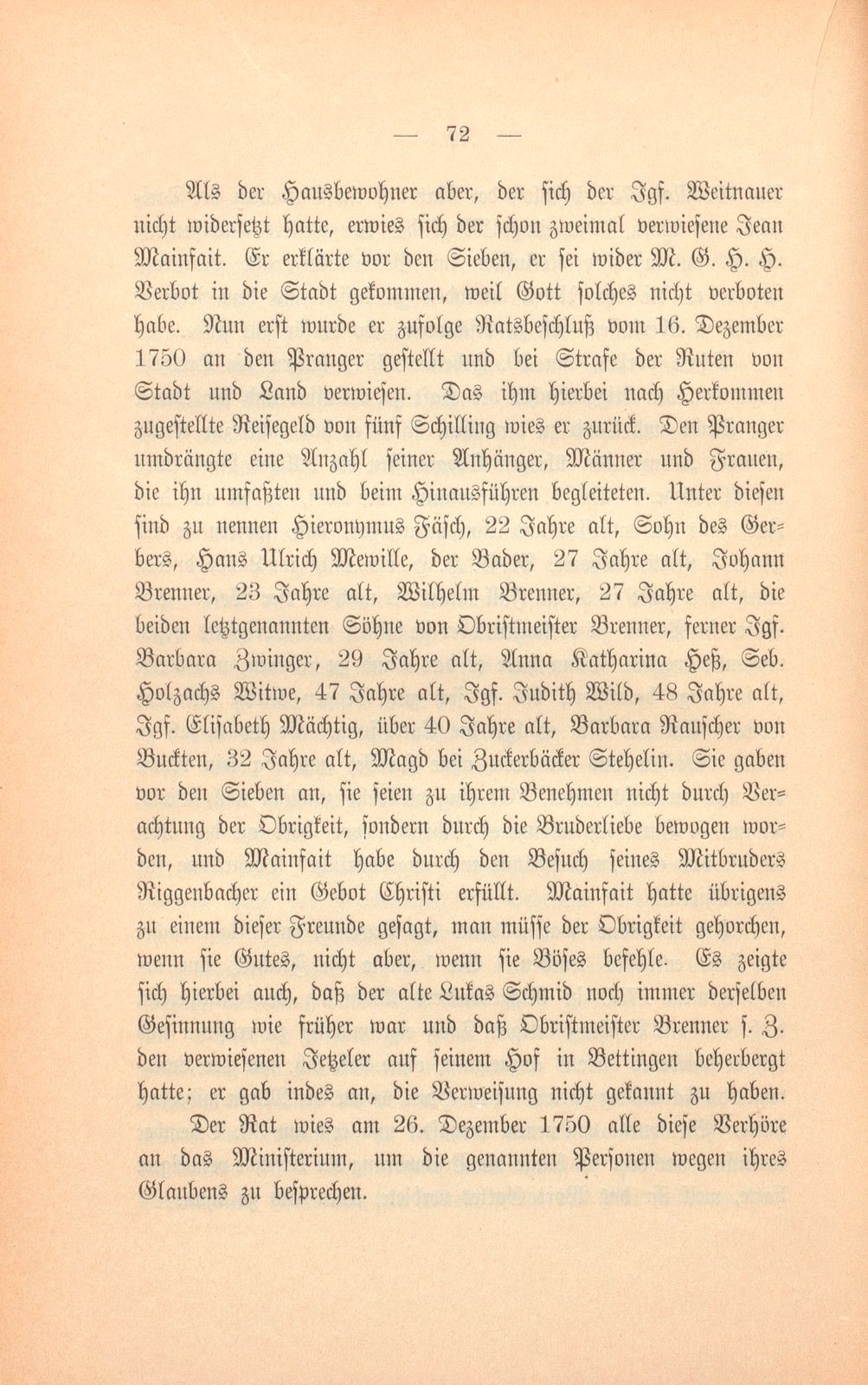 Die Basler Separatisten im achtzehnten Jahrhundert – Seite 19