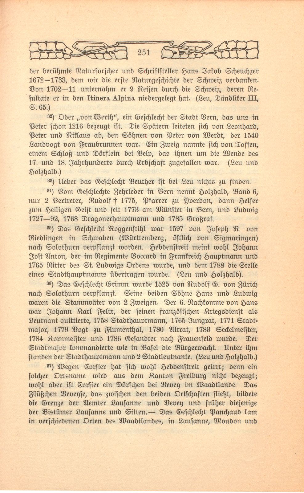 Beschreibung einer Badereise, die der Schultheiss von Liestal, Joh. David Hebdenstreit, anno 1775 mit seiner Frau nach Leuk gethan. (War damals 53 Jahre alt.) – Seite 38