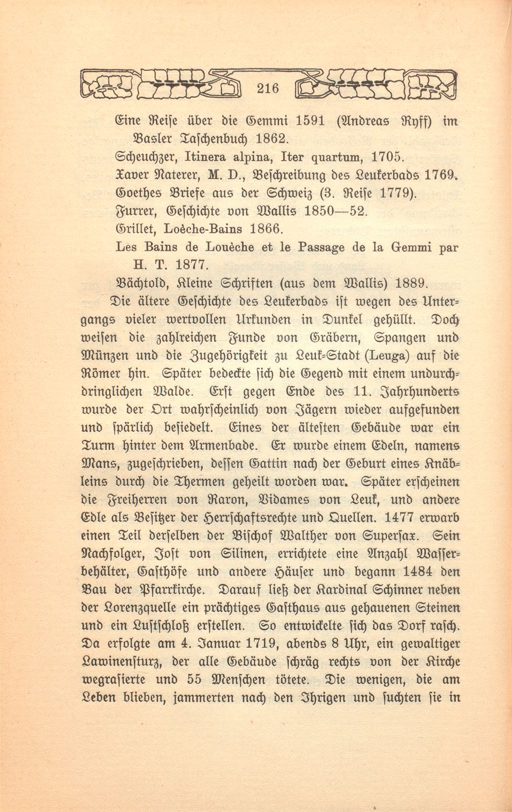 Beschreibung einer Badereise, die der Schultheiss von Liestal, Joh. David Hebdenstreit, anno 1775 mit seiner Frau nach Leuk gethan. (War damals 53 Jahre alt.) – Seite 3