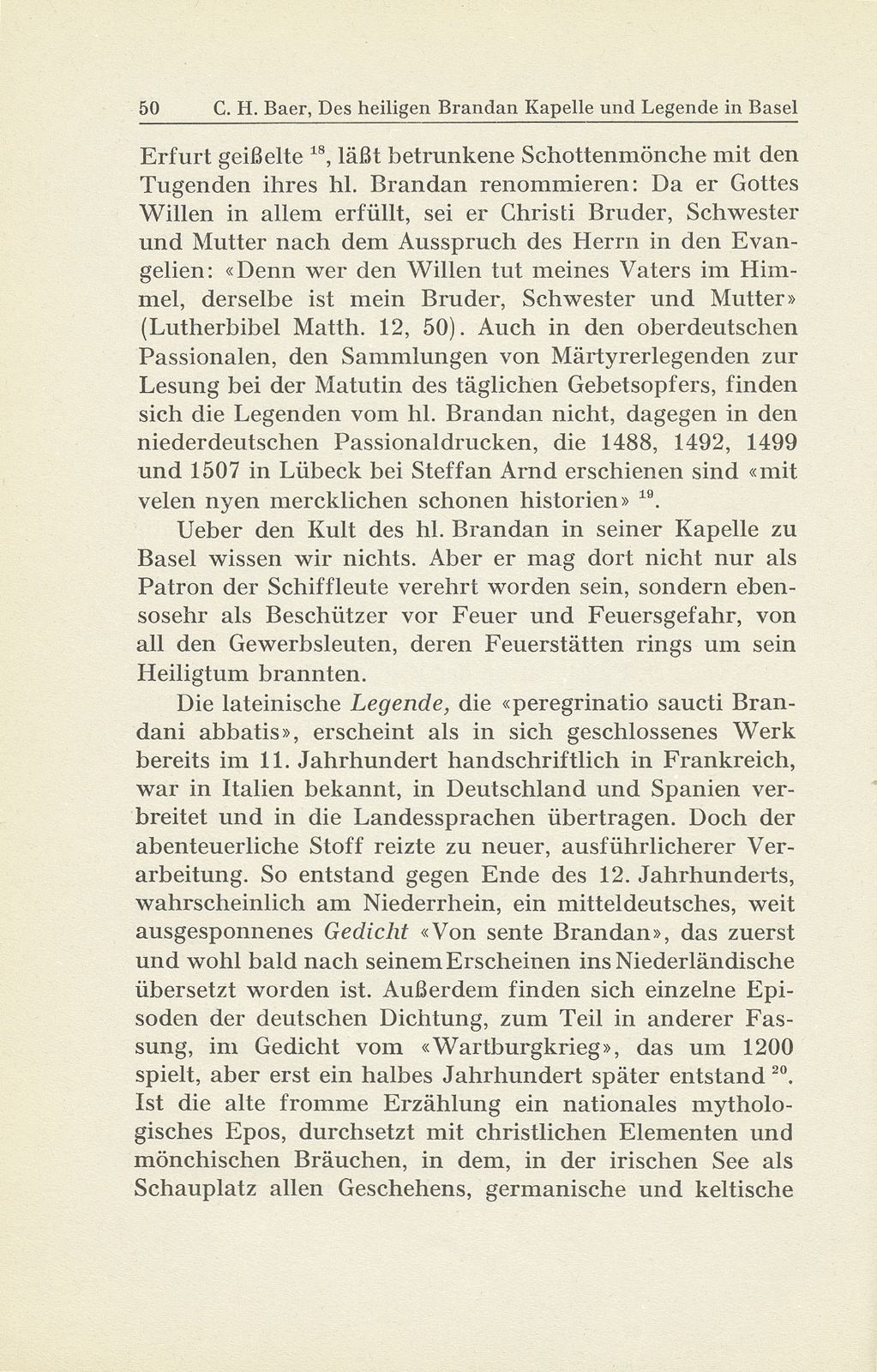 Des heiligen Brandan Kapelle und Legende in Basel – Seite 20