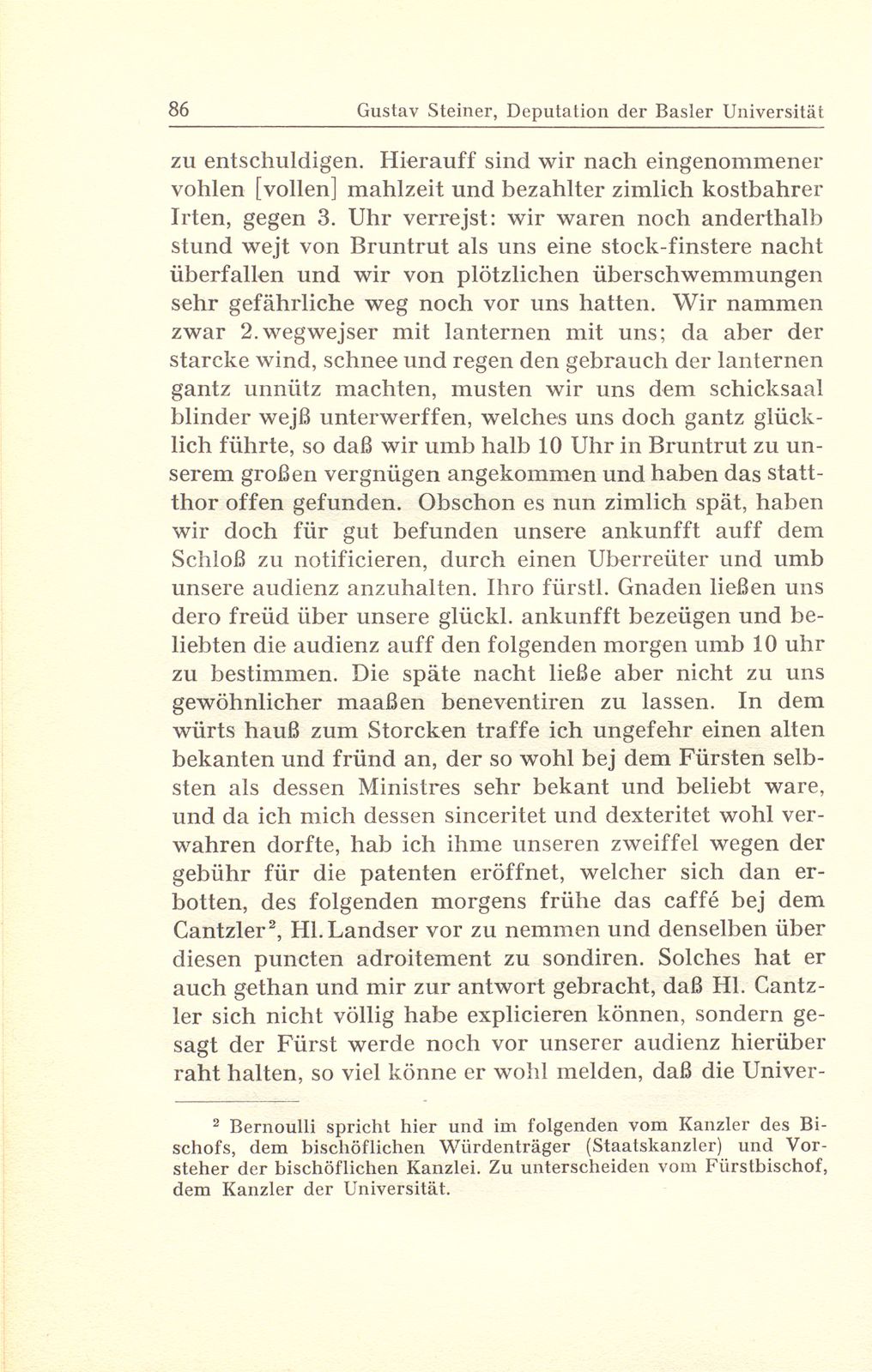 Deputation der Basler Universität an den fürstbischöflichen Kanzler – Seite 26