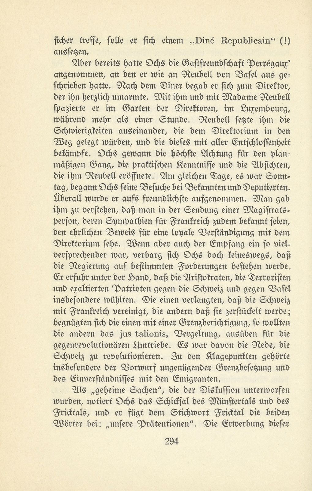 Die Basler Friedensbotschaft an das französische Direktorium 1796 – Seite 25