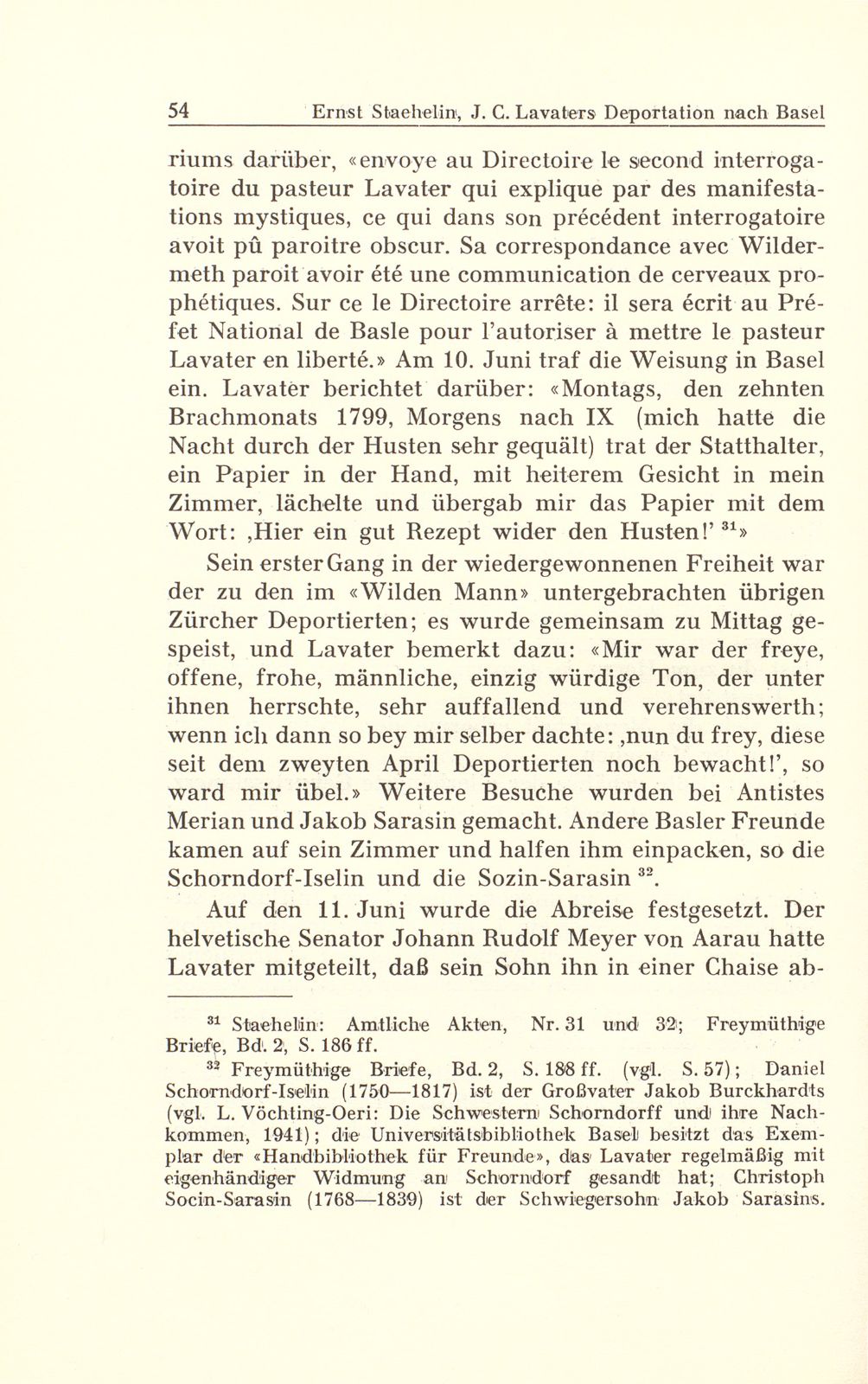 Johann Caspar Lavaters Deportation nach Basel im Jahre 1799 – Seite 24