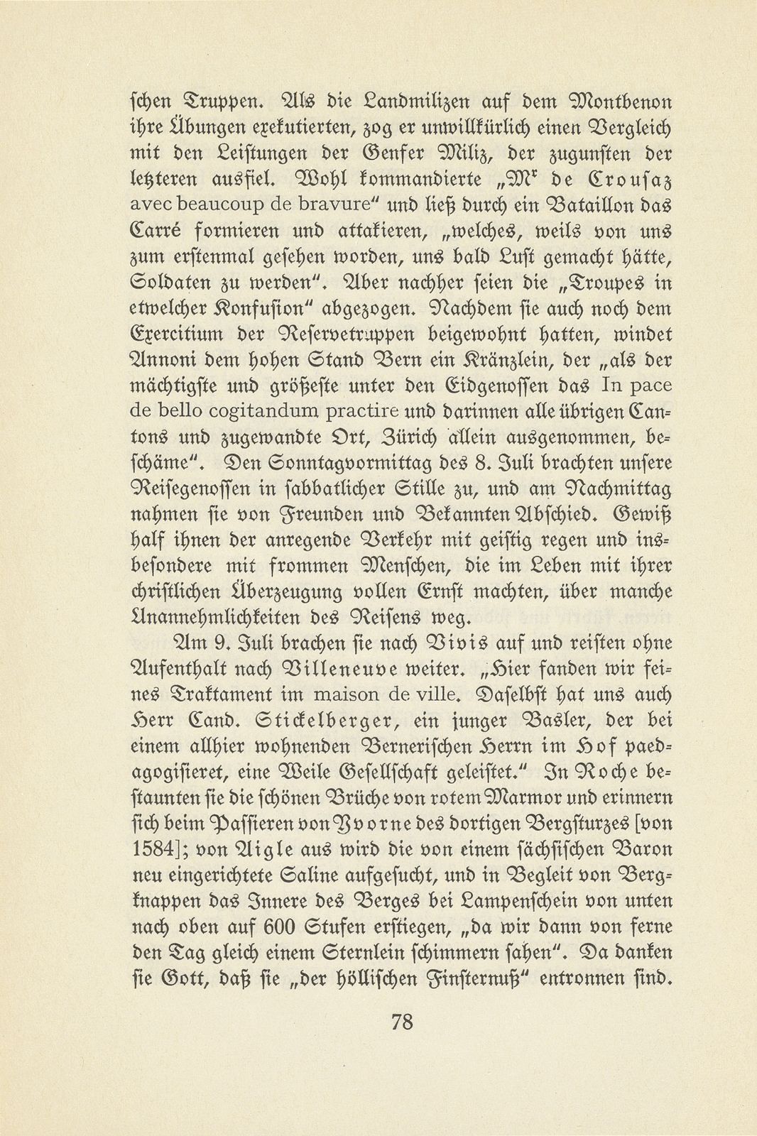 Aus den Wanderjahren des Hieronymus Annoni (1697-1770) – Seite 14