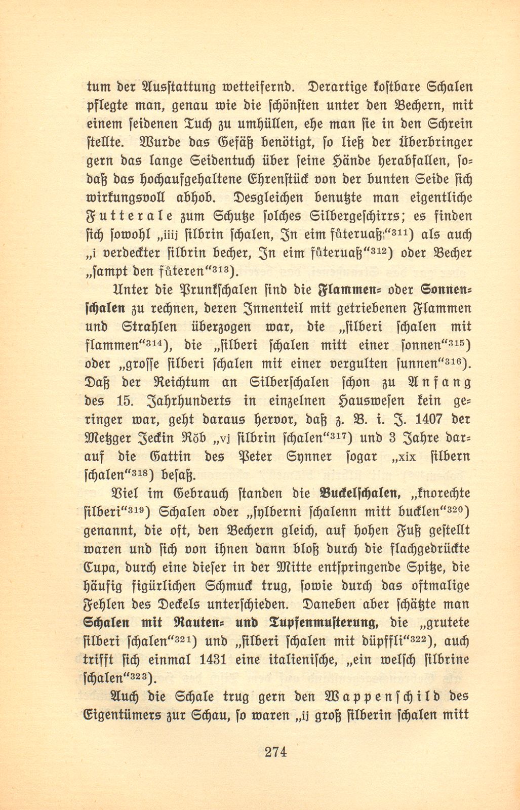 Der Basler Hausrat im Zeitalter der Spätgotik. (An Hand der schriftlichen Überlieferung.) – Seite 34