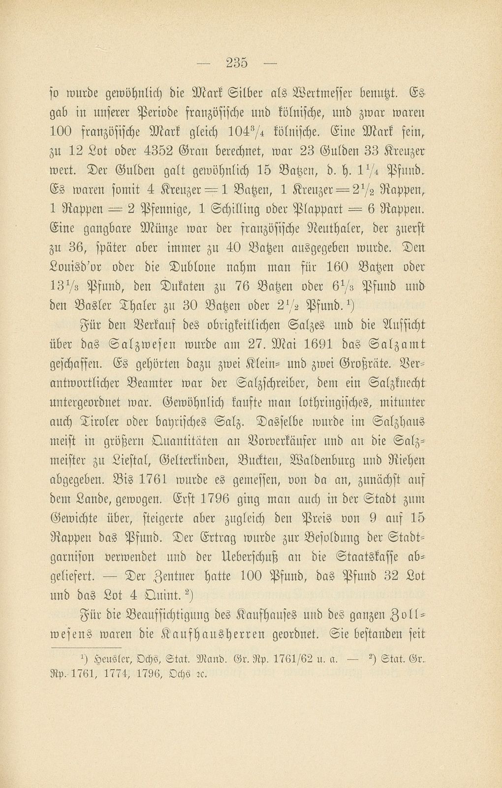 Stadt und Landschaft Basel in der zweiten Hälfte des 18. Jahrhunderts – Seite 65