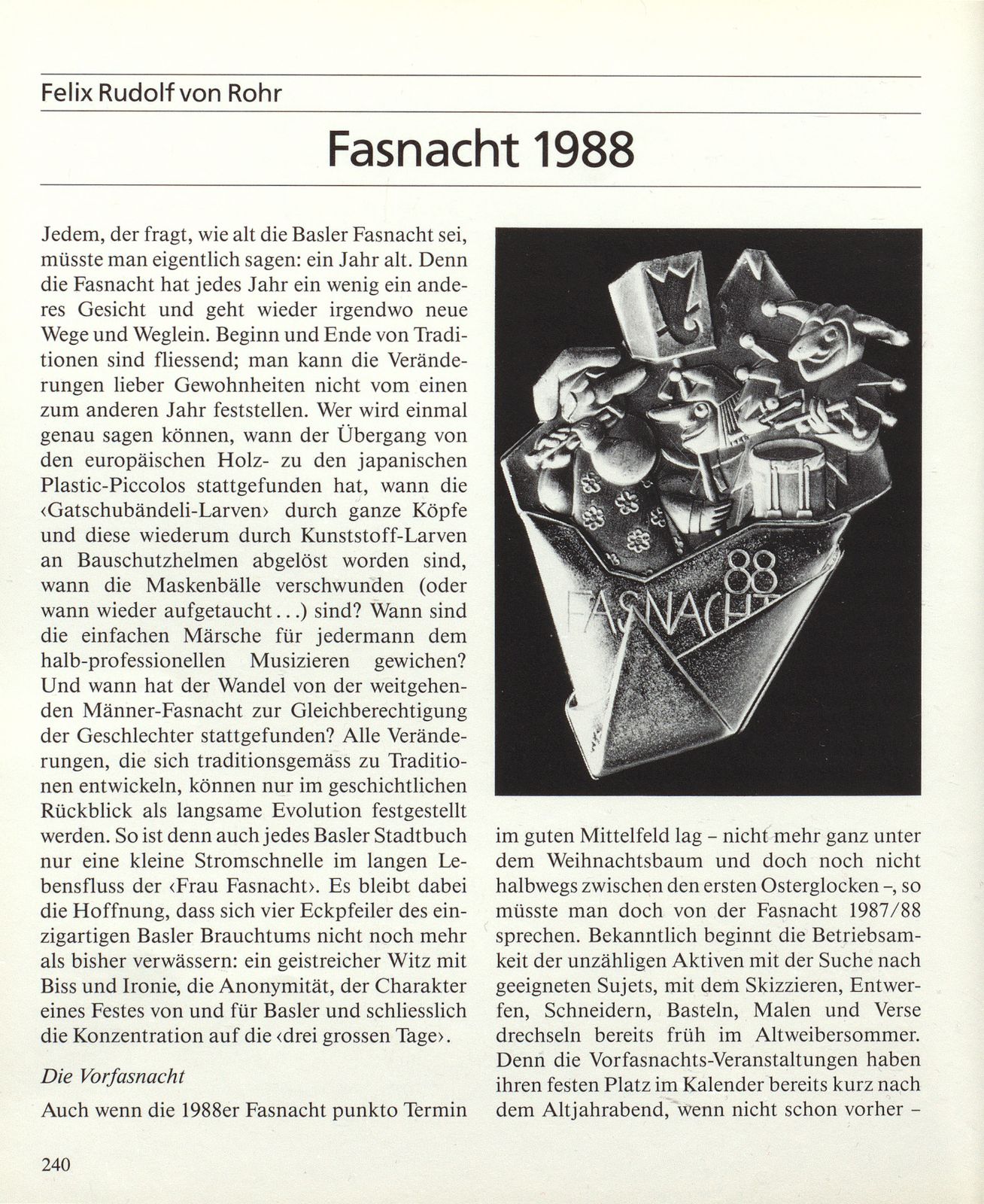 Fasnacht 1988 – Seite 1