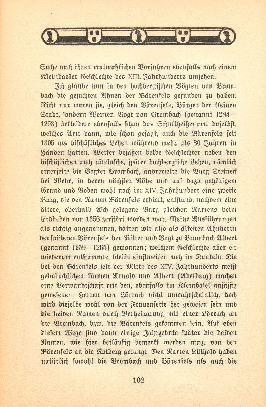 Herkunft und Stellung von Adel und Patriziat zu Basel im XIII. bis XV. Jahrhundert – Seite 11