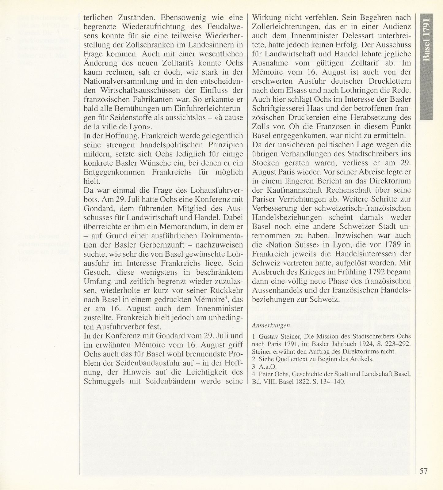 1791: Stadtschreiber Peter Ochs' Mission in Paris. Schmuggel als Menschenrecht – Seite 4