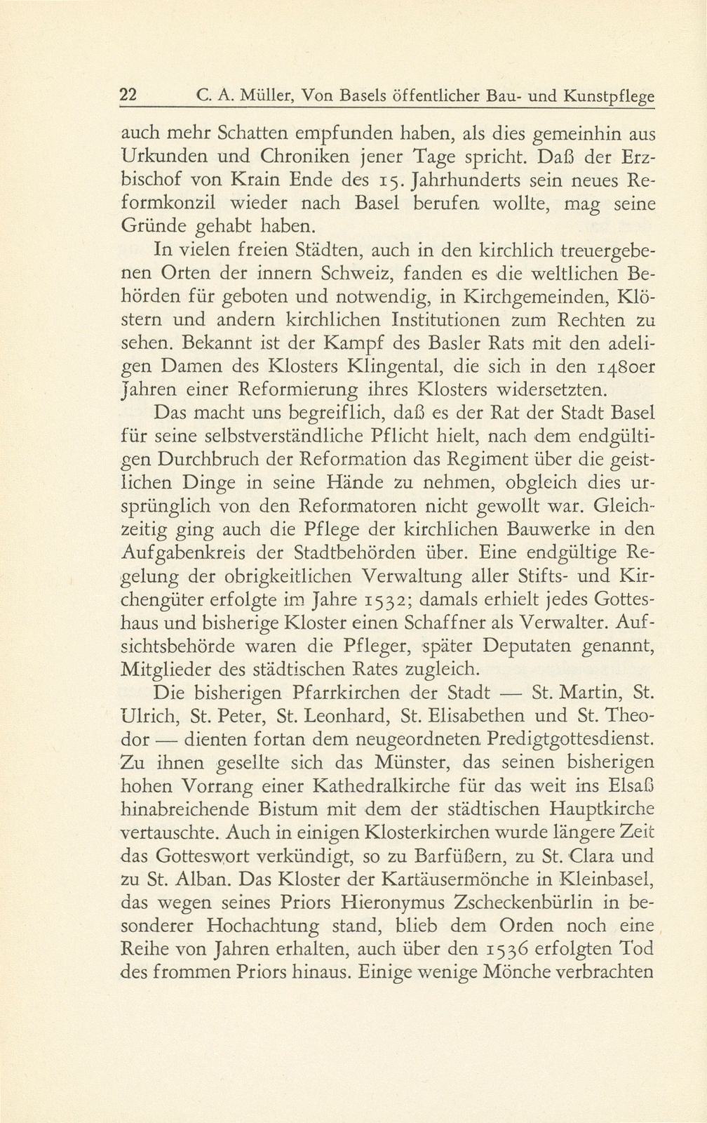 Von Basels öffentlicher Bau- und Kunstpflege in den Jahrzehnten nach der Reformation 1529-1560 – Seite 3