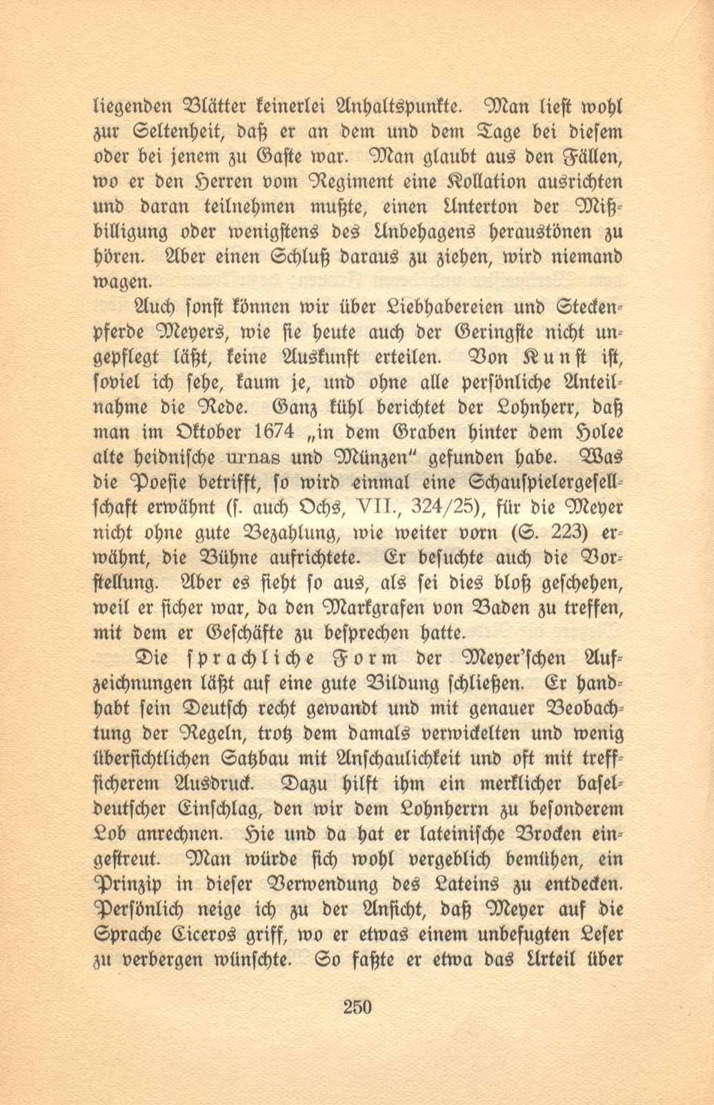 Aus den Aufzeichnungen des Lohnherrn Jakob Meyer 1670-1674 – Seite 38