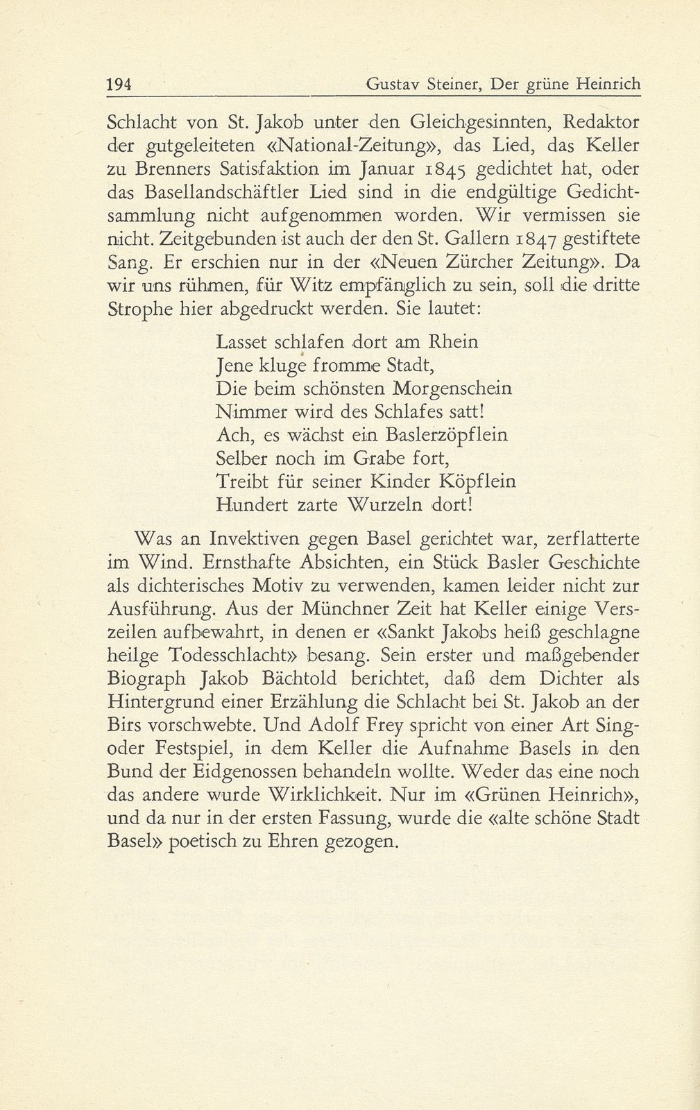 Der grüne Heinrich auf dem eidgenössischen Freischiessen zu Basel im Jahre 1844 – Seite 35