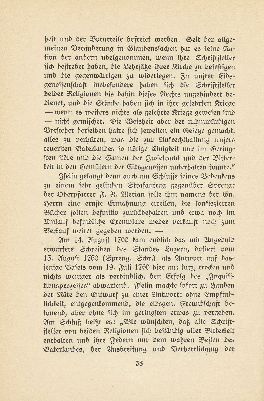 Das Sprengische Geschäft, ein Religionshandel im alten Basel – Seite 14