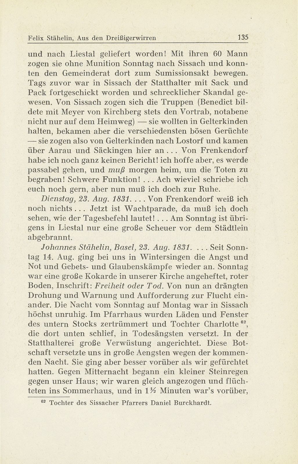 Erlebnisse und Bekenntnisse aus der Zeit der Dreissigerwirren [Gebrüder Stähelin] – Seite 33