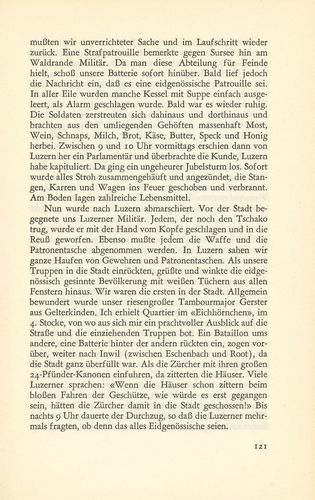 Erlebnisse eines Baselbieter Wachtmeisters im Sonderbundskrieg [Jakob Strub] – Seite 13