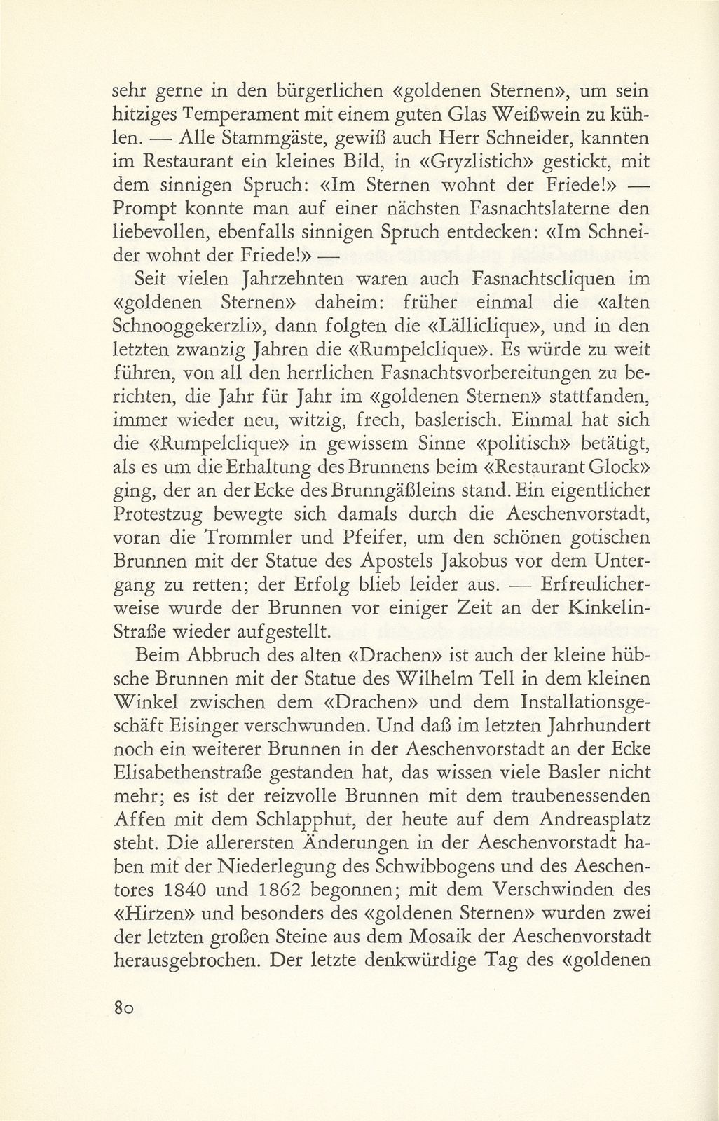 Die Aeschenvorstadt und der Gasthof zum ‹Goldenen Sternen› – Seite 15