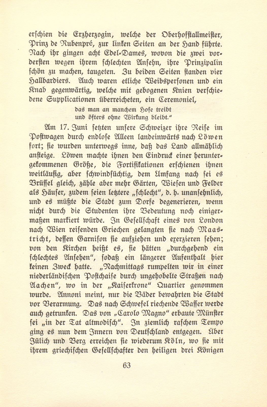 Aus den Wanderjahren des Hieronymus Annoni (1697-1770) – Seite 20