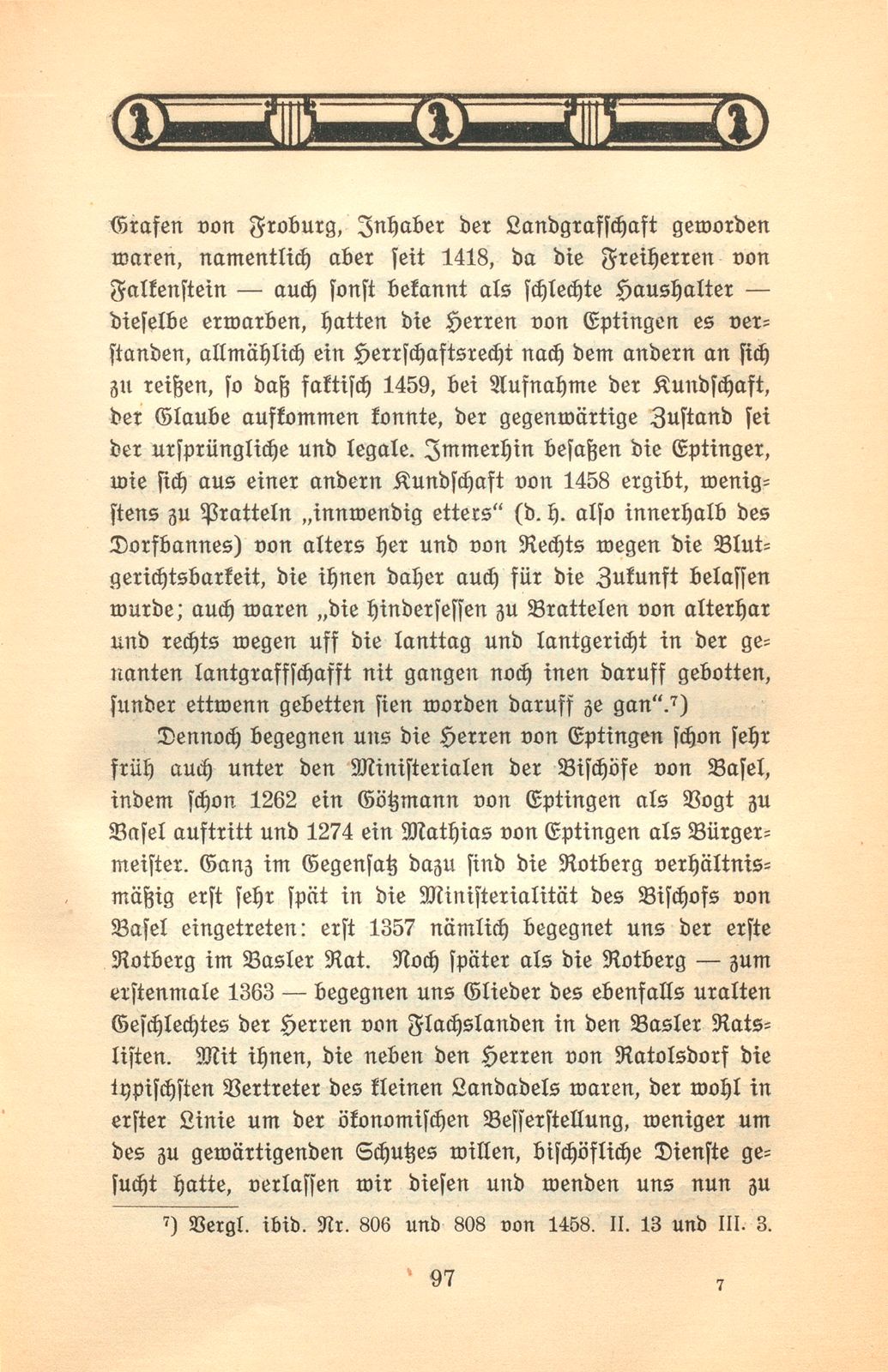 Herkunft und Stellung von Adel und Patriziat zu Basel im XIII. bis XV. Jahrhundert – Seite 6