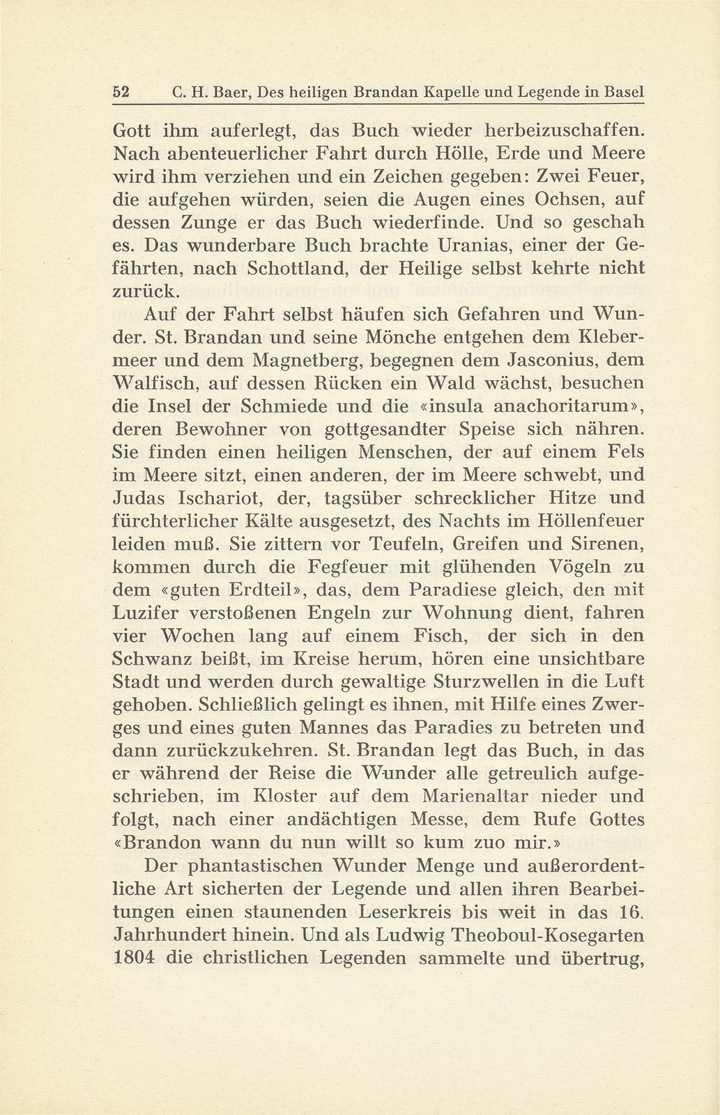 Des heiligen Brandan Kapelle und Legende in Basel – Seite 22