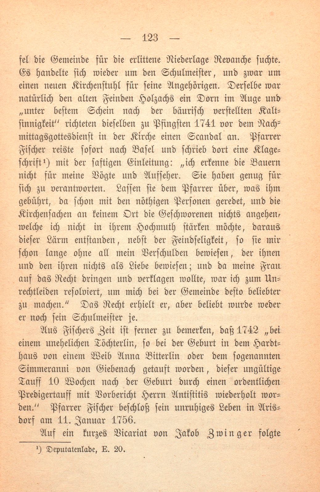 Geschichte der Pfarrei Arisdorf, nach handschriftlichen Quellen dargestellt – Seite 19