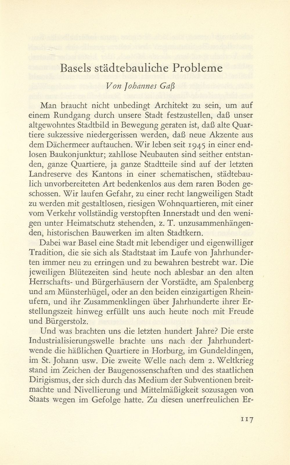 Basels städtebauliche Probleme – Seite 1