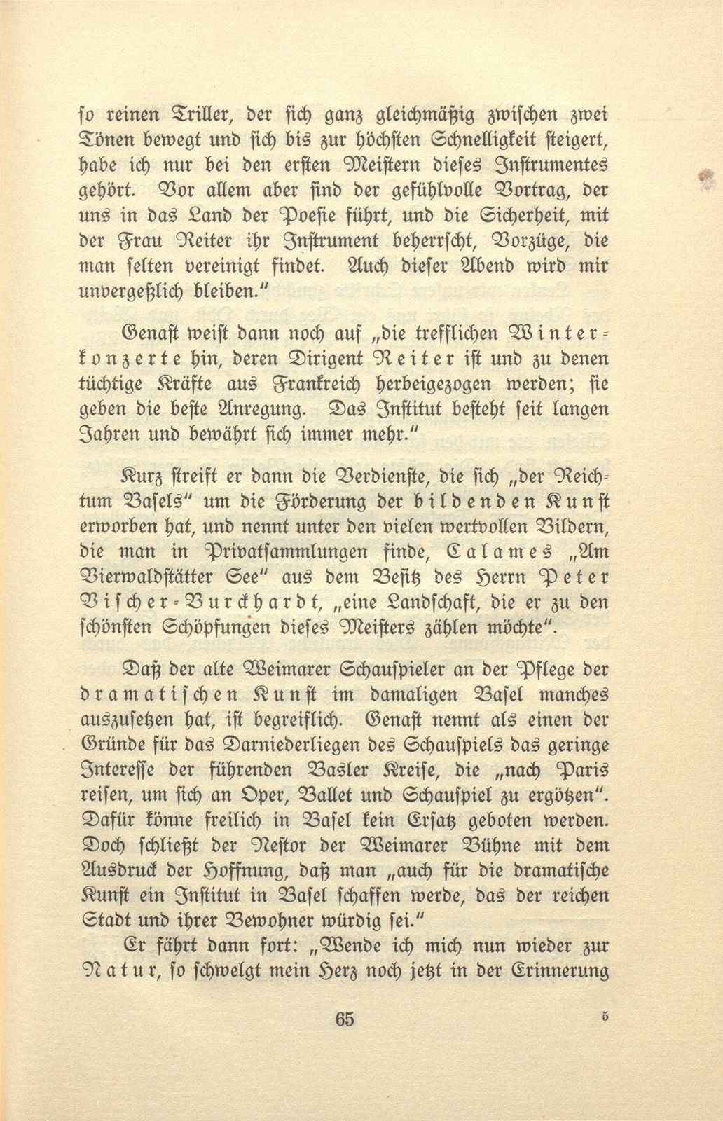 Reiseskizzen von Eduard Genast, Basel 1865 – Seite 14