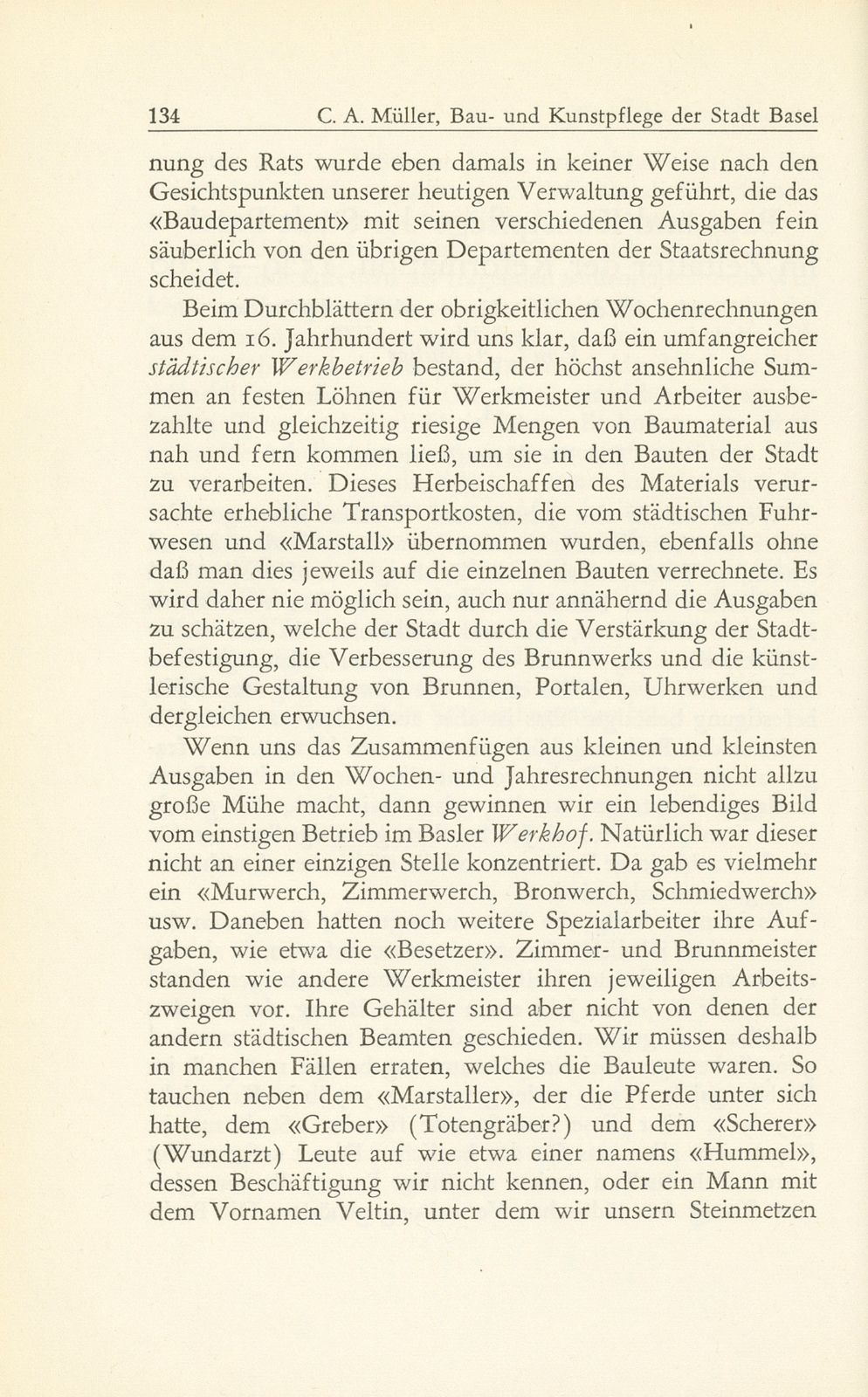 Bau- und Kunstpflege der Stadt Basel im Zeitalter der Reformation, 1529-1560 – Seite 2