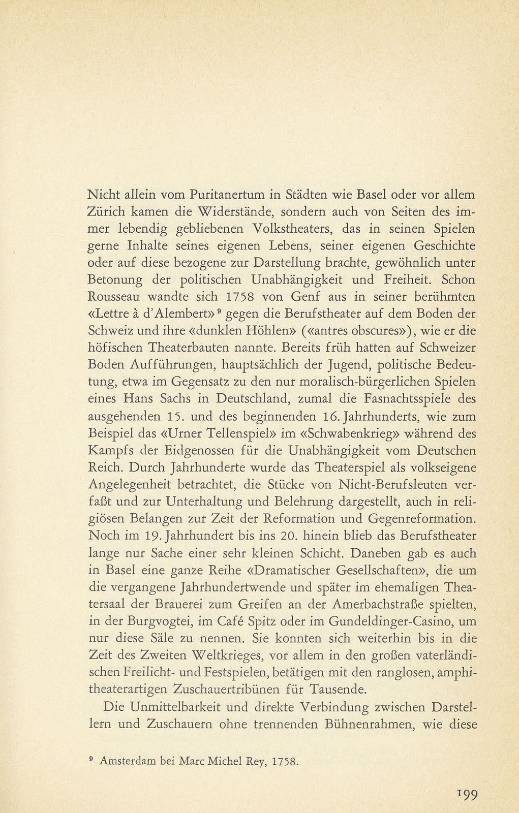 Aus der Baugeschichte des jetzigen Basler Stadttheaters. (Im Hinblick auf den im Entstehen begriffenen Neubau) – Seite 8