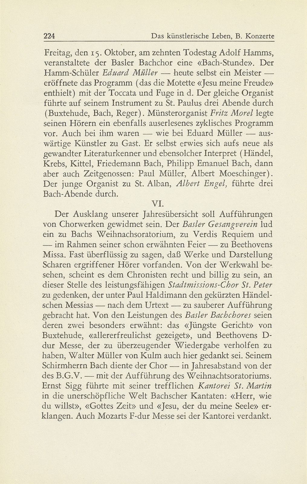 Das künstlerische Leben in Basel vom 1. Oktober 1948 bis 30. September 1949 – Seite 14