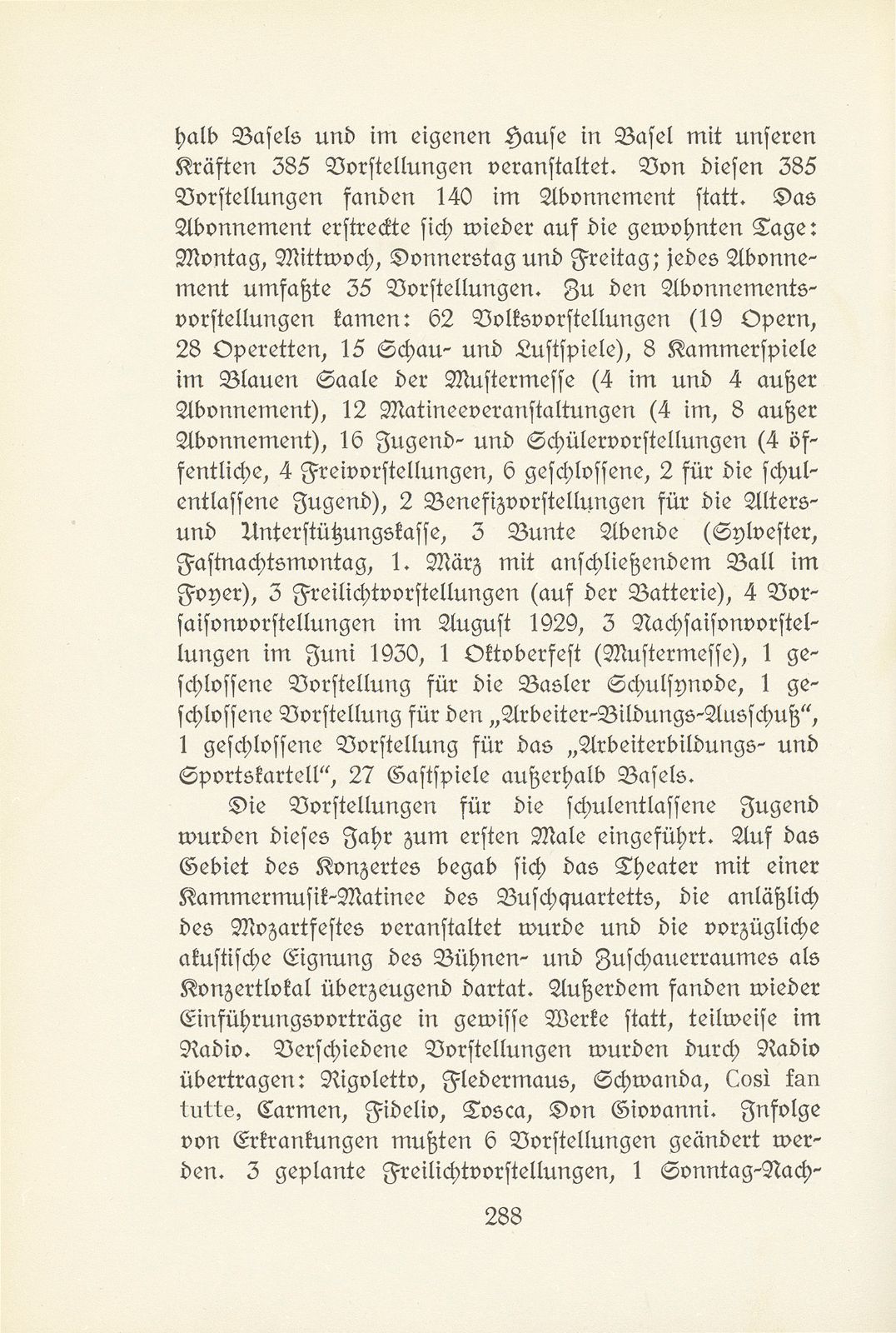 Das künstlerische Leben in Basel vom 1. Oktober 1929 bis 30. September 1930 – Seite 2