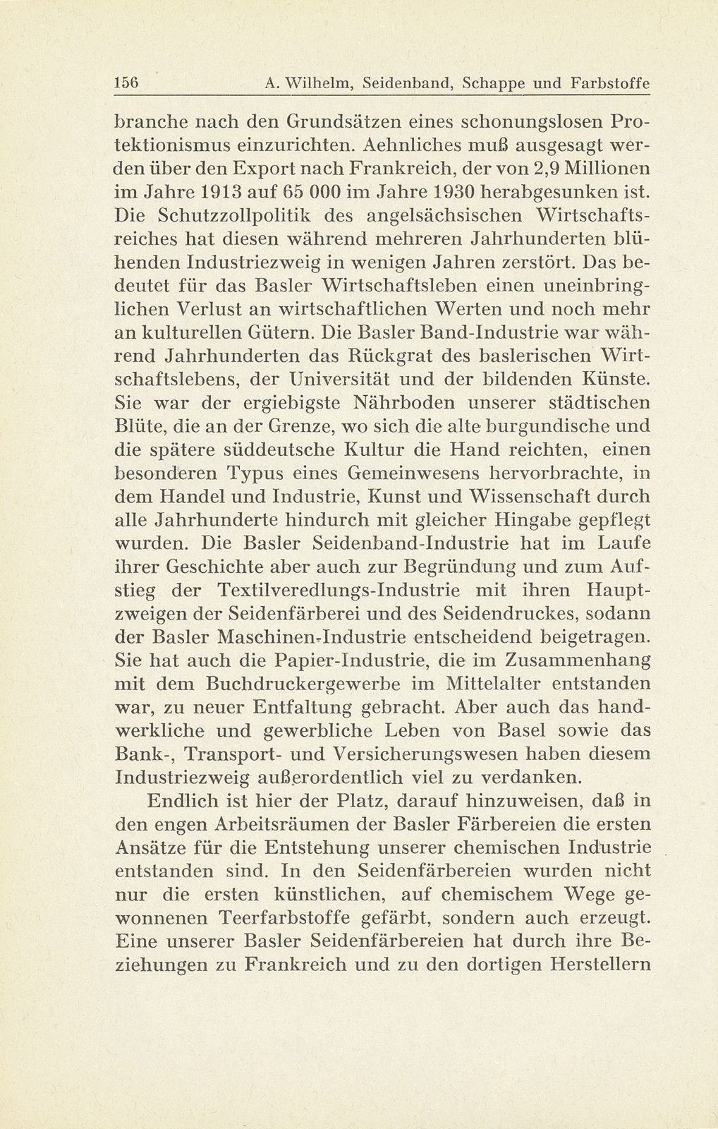 Seidenband, Schappe und Farbstoffe im Basler Wirtschaftsleben der letzten fünfzig Jahre – Seite 15