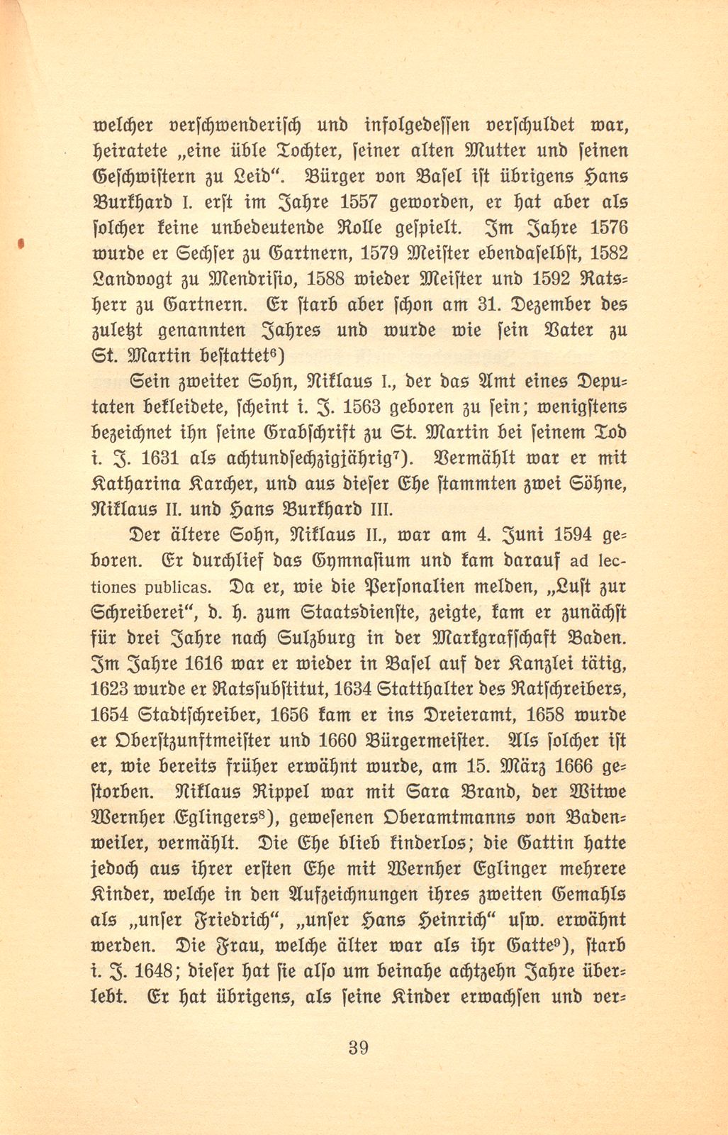 Basler Aufzeichnungen des siebenzehnten Jahrhunderts [Hans Jakob Rippel] – Seite 5