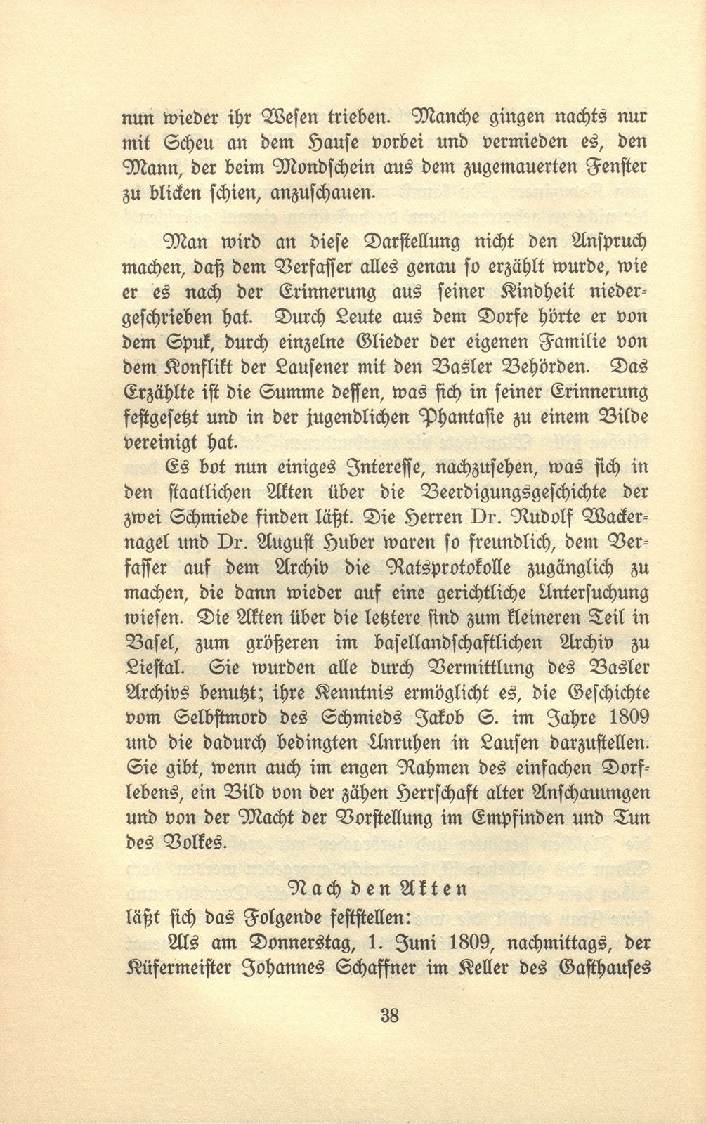 Eine Baselbieter Dorfrevolte im Jahre 1809 – Seite 8