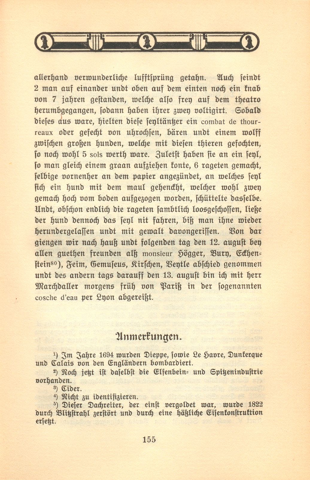 Der Aufenthalt eines Basler Kaufmanns in Paris im Jahre 1701 [Hans Burkhard Respinger] – Seite 37