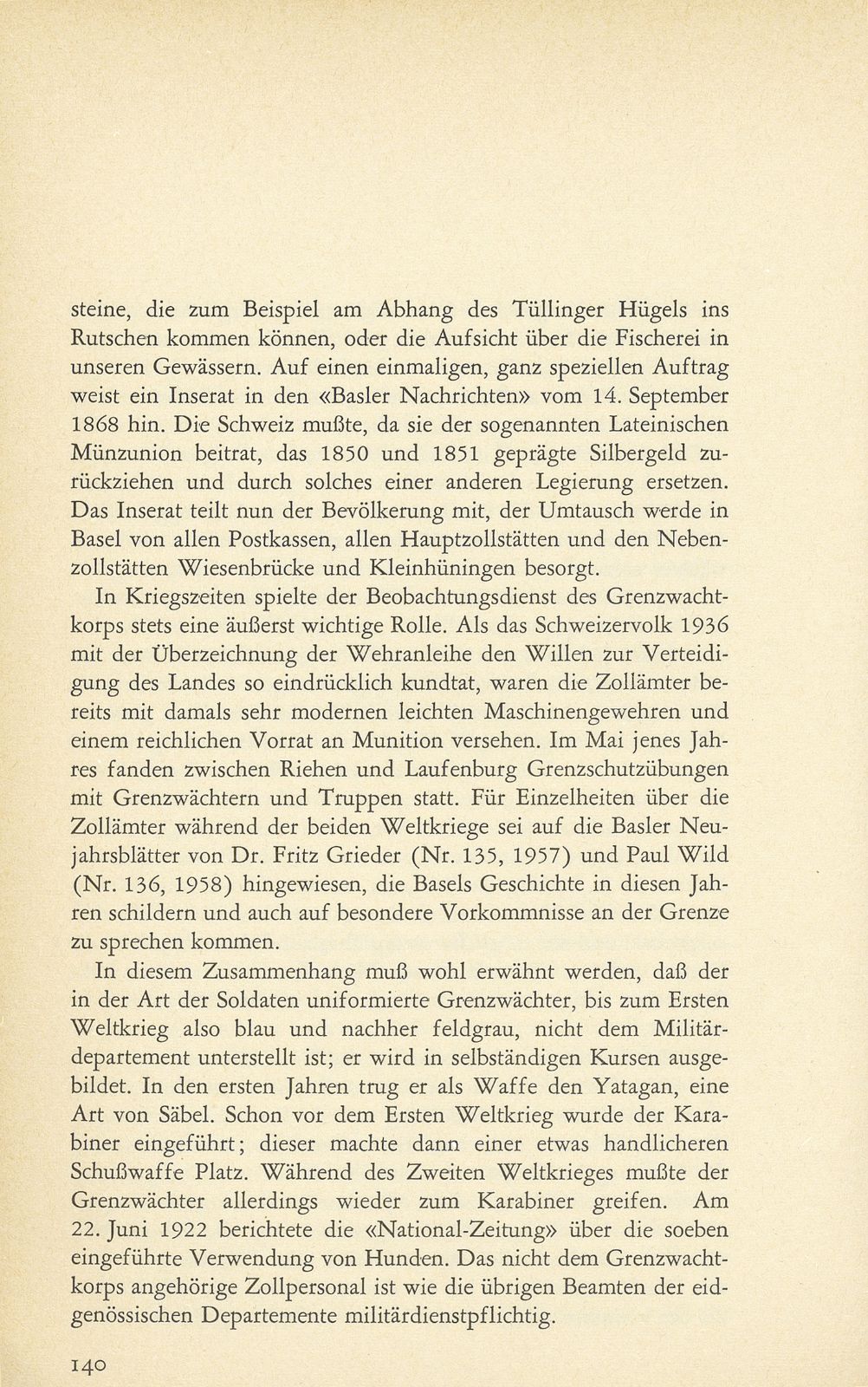 Die eidgenössischen Zollstätten im Kanton Basel-Stadt – Seite 26