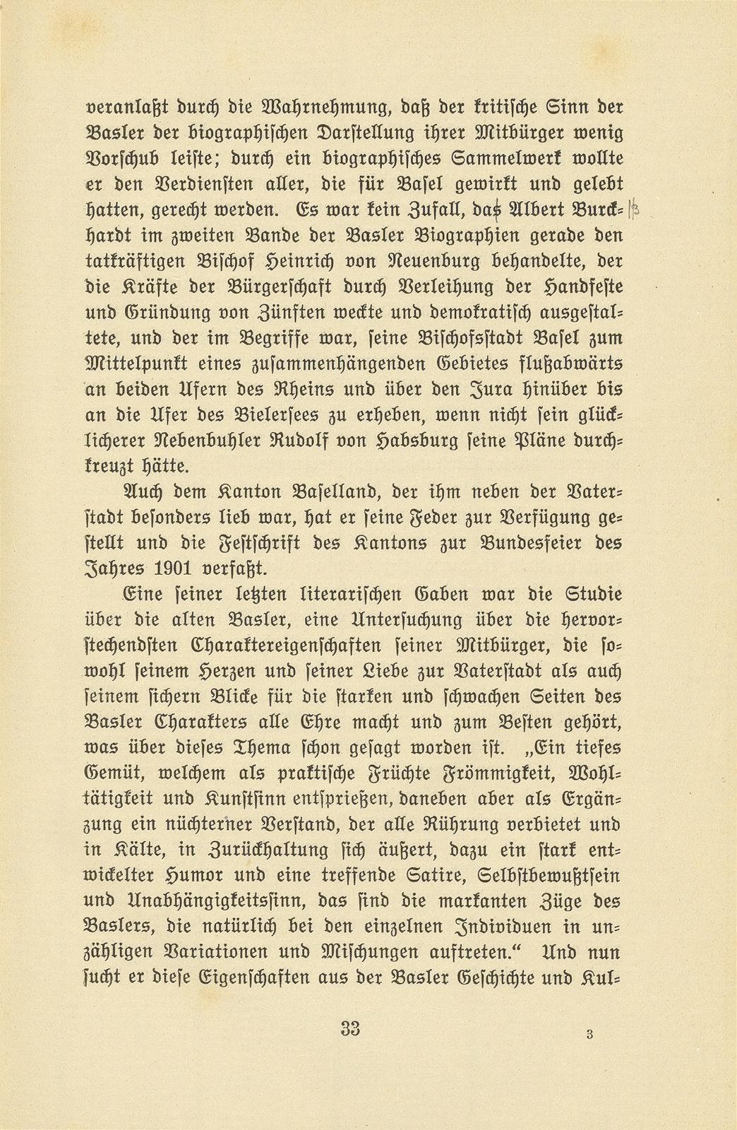 Albert Burckhardt-Finsler 18. November 1854 – 2. August 1911 – Seite 33