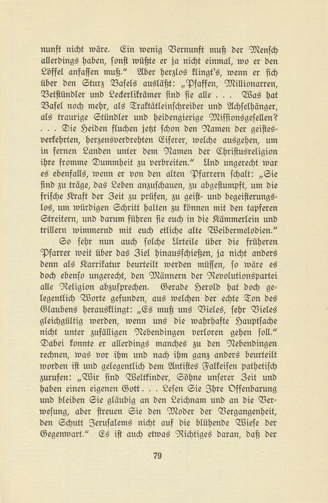 Die Pfarrer im Baselbiet in der Zeit der Trennung von Basel-Stadt – Seite 23